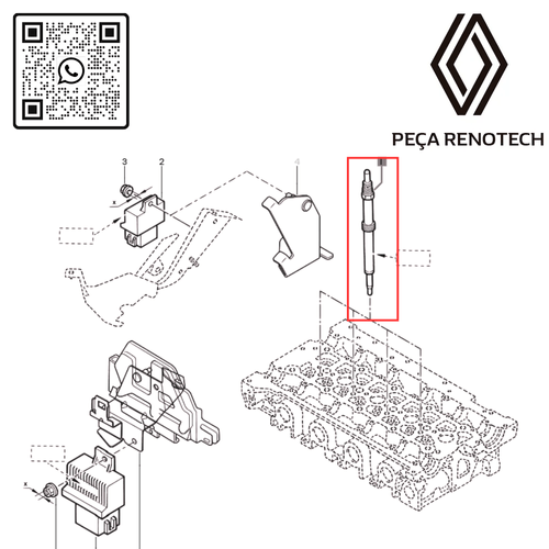 RN 445627  VELA DE PRE-AQUECIMENTO MASTER 2.5 G9U 8200445627 -4-